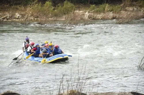 Hon Ble Tourism Minister Shri Rohan A Khaunte Took Part In White Water Rafting On The Mhadei River Promoting Goa's Hinterlands And Fostering Sustainable Tourism At Valpoi Sattari